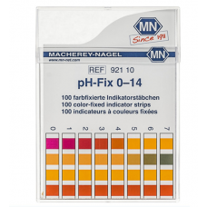 pH test strips, pH‑Fix 0–14, fixed indicator