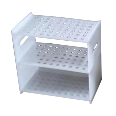 Pipette Rack, 60hole, pp, white color, 14mm hole dia.