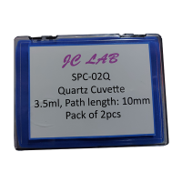 Quartz Cuvette, Path length: 10mm, cap. 3.5ml, Box of 2