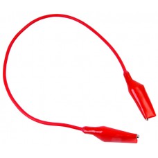 Red Color Crocodile Clip with 300mm lead (Connecting Wire/cable)