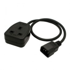 C14 Male plug to UK 13A Female Socket BS1363 L=30CM