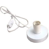 Simple lamp holder with 1.5meter cable, E27, with on/off switch