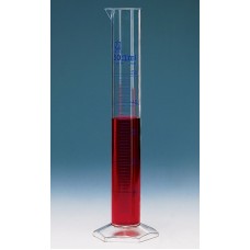 Graduated cylinders, tall form, PMP, class B, Blue graduations, 10ml