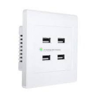 Wall outlet with 4 USB charging port